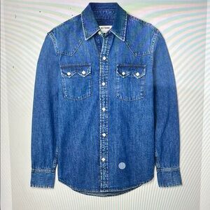 Re/Done Levi's Indigo Western Denim Shirt